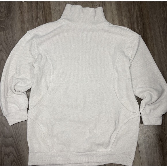 Free People Beach Ronda Pullover Tunic Cozy White Size S Relaxed Fit Funnel Neck - Picture 2 of 9